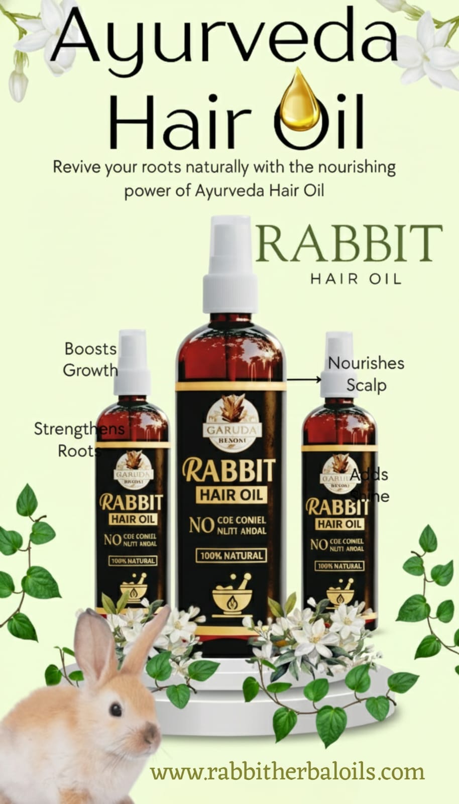 Garuda Rabit Herbal Hair Oil - 100% Effective! Reviw ⭐⭐⭐⭐☆765242