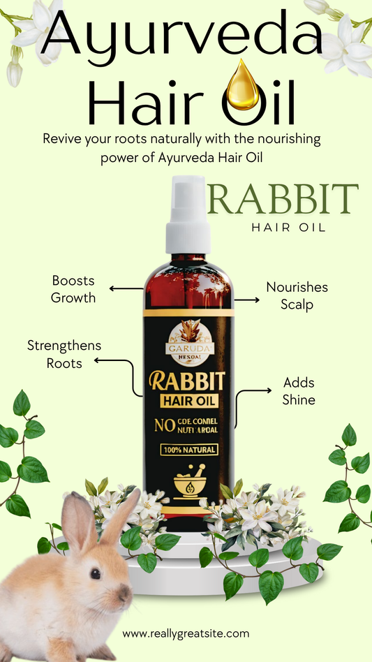 Rabit Herbal Hair Oil - 100% Effective! 250ML